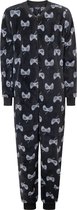 Outfitter jongens onesie fleece | MAAT 176 | Controller | zwart