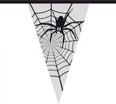 Halloween vlaggenlijn 6 meter – Spinnenweb transparant (halloween versiering en decoratie)