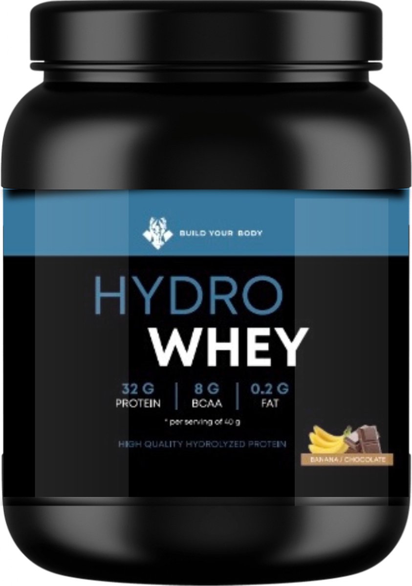 hydro whey eiwitshake chocolade banaan Build your Body ,proteine