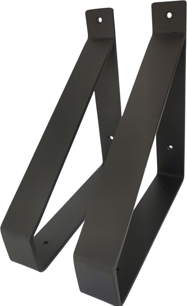 Duraline plankdrager Baroque mat zwart 15x19 cm kopen? | Plankdragers & steunen