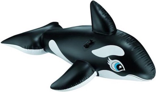 Intex Walvis Rideon 193x119cm - Opblaas walvis/orka - Zwembadspeelgoed - 193 x 119 cm - Opblaasbare orka - Intex