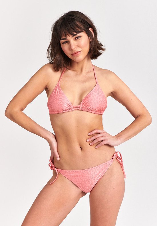 Shiwi LIZ bikini set LEOPARD STRUCTURE - strawberry pink - 44