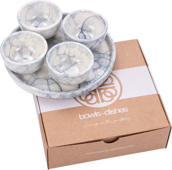 Bowls and Dishes Espuma Borrel geschenkset grijs