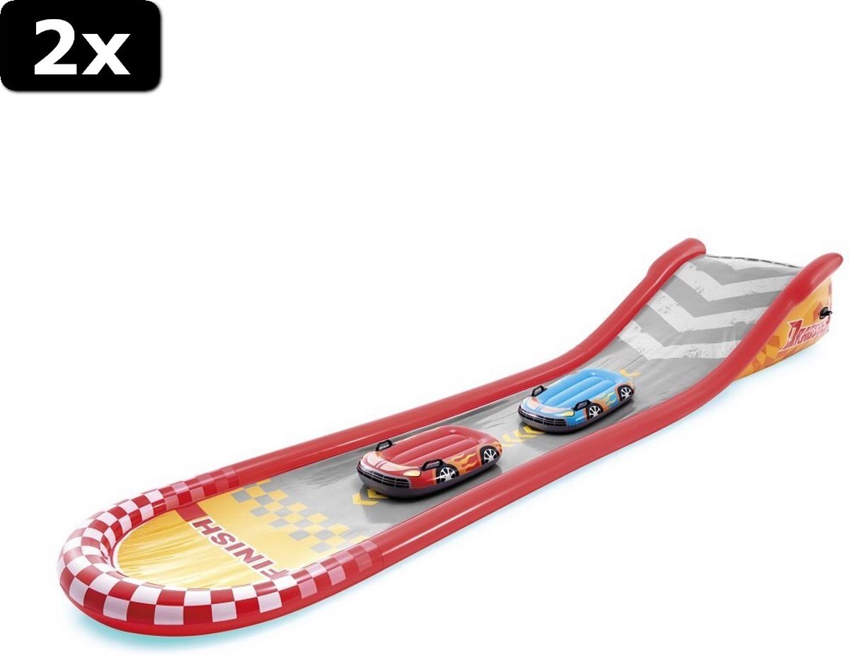2x Intex 57167NP Racing Fun Slide 561x119x76 cm