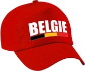 Belgie landen pet rood volwassenen - Belgie baseball cap - EK/WK/Olympische spelen outfit