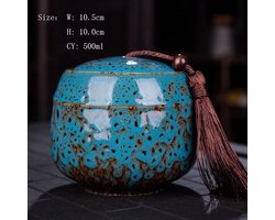 Urn - Blauw - Keramiek - 500 ML - Huisdieren tot 8 KG