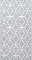 Bol.com vidaXL - Buitenkleed - ARAKIL - 190x290 - cm - PP - grijs aanbieding