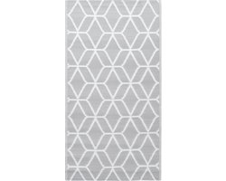vidaXL - Buitenkleed - ARAKIL - 190x290 - cm - PP - grijs