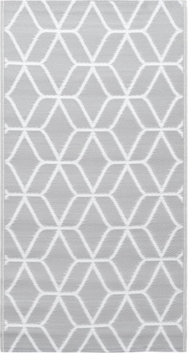 vidaXL - Buitenkleed - ARAKIL - 190x290 - cm - PP - grijs