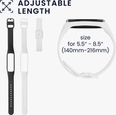 kwmobile 2x armband geschikt voor Samsung Galaxy Fit 2 - Bandjes voor fitnesstracker in zwart / wit