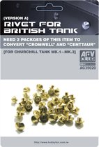AFV-Club Rivet for British Tank (Version A) Churchill Tank Mk.1-Mk.3 + Ammo by Mig lijm