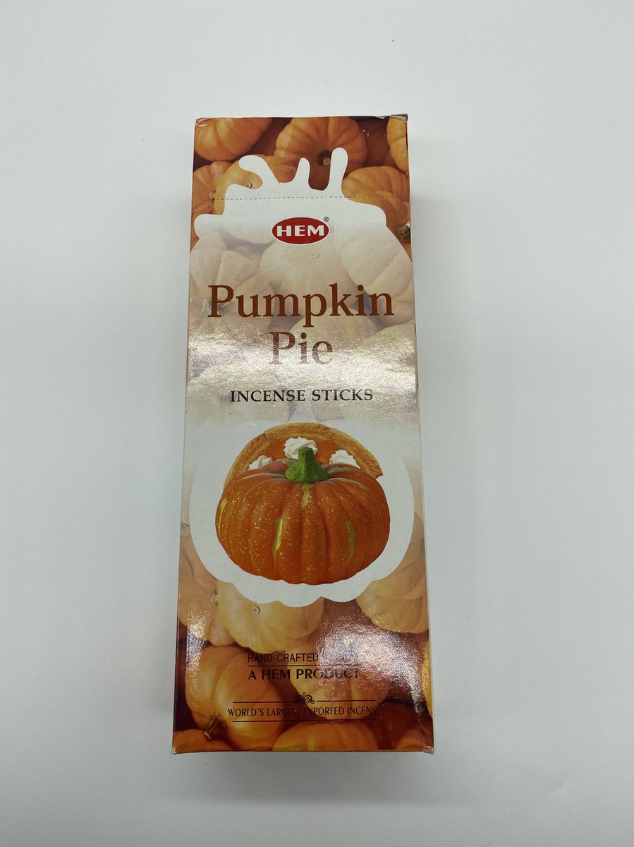 HEM - wierook - wierookstokjes - Pumpkin Pie - Pompoentaart - pompoen - 6 pakjes/120stokjes