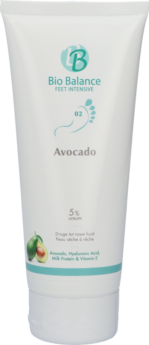 Bio Balance - Voetcrème - Avocado - 5 % Ureum - Droge tot ruwe huid - 200 ml