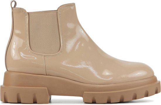 AGL Chelsea boots Dames / Laarzen / Damesschoenen - Leer - Maxine chelsea -  Beige - | bol.com