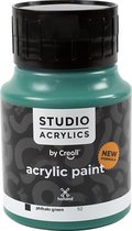 Acrylverf - Groen Phtalo Green (#52) - Dekkend - Creall Studio - 500ml - 1 fles