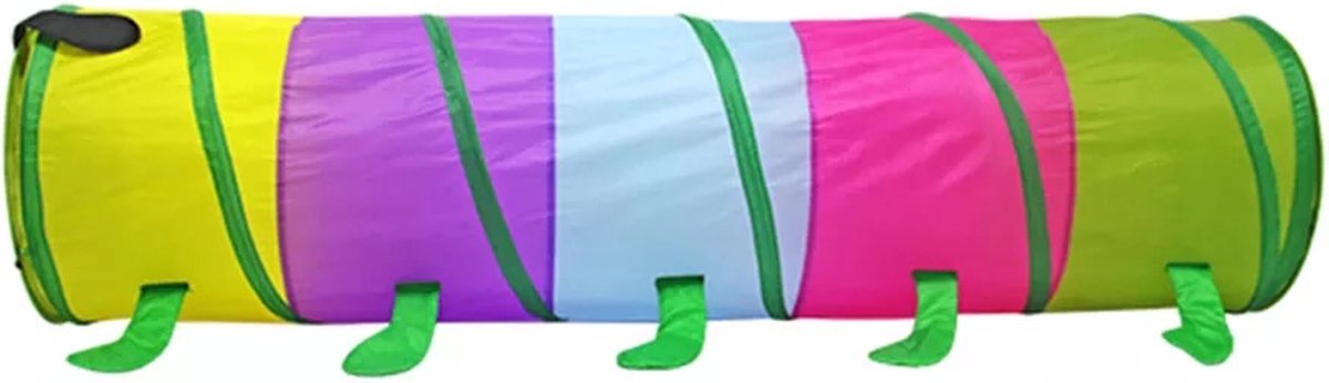 Buxibo Speeltunnel Rups - Kruiptunnel - Kinderspeelgoed/Binnenspeelgoed /Buitenspeelgoed - 170x46cm — afbeelding 8