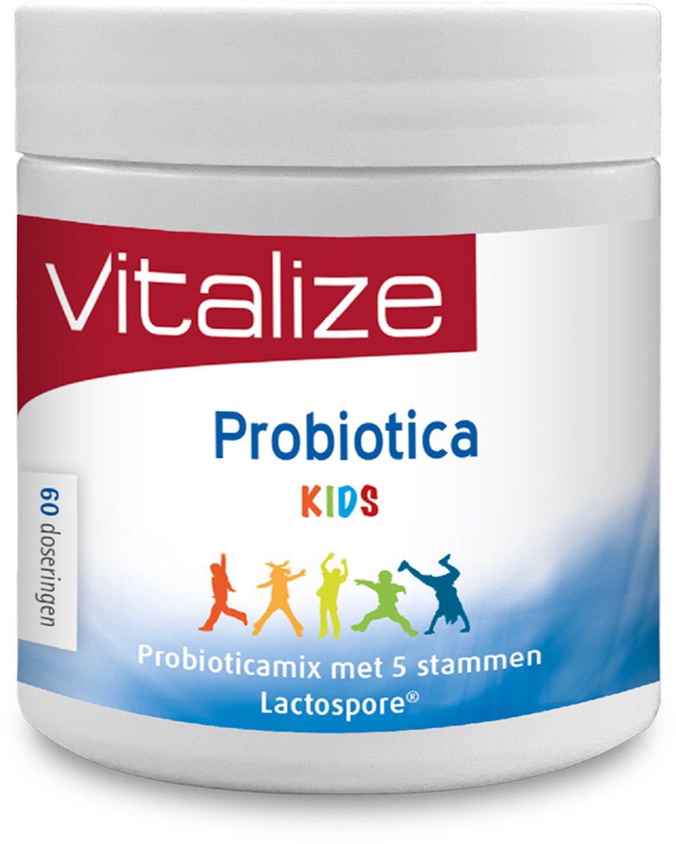 Goedkoopste Vitalize Probiotica Kids 83 gram | Probioticamix met 10 stammen en 5 miljard bacteriën - Speciaal voor kinderen. Geschikt voor pasgeborene en baby’s