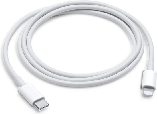 USB C naar Lightning kabel 1Meter - Wit geschikt voor Apple iPhone (12