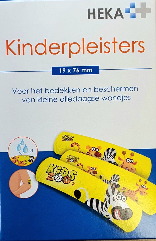 Kinderpleister 19x76mm - 20 stuks Ehbo wondpleister voor kinderen