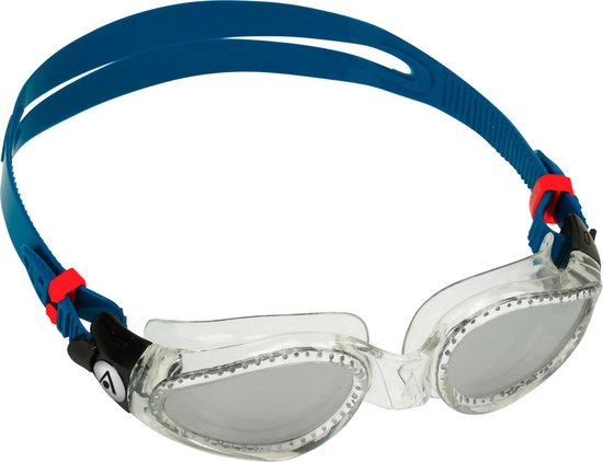Aquasphere Kaiman - Zwembril - Volwassenen - Silver Titanium Mirrored Lens - Petrol