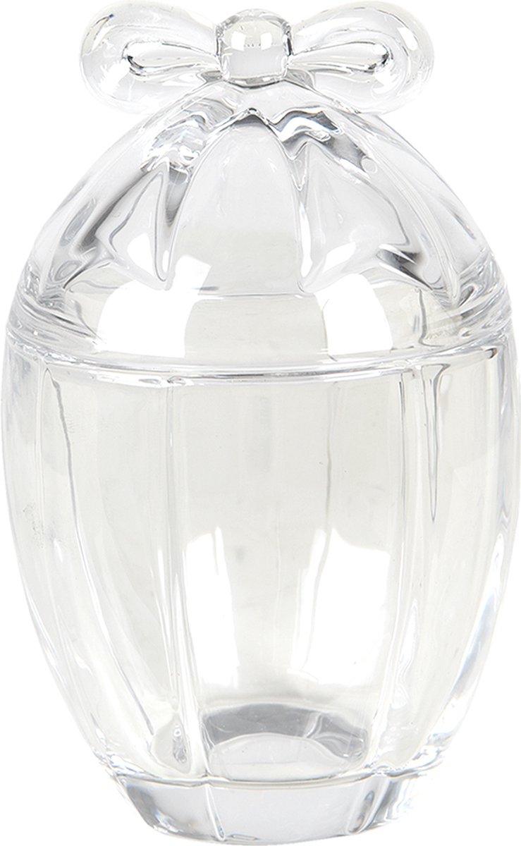 Clayre & Eef Glazen potje Ei Ø 9x13 cm Glas