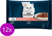 12x Gourmet Perle - Mini Filets in Saus - Kattenvoer - 4x85g