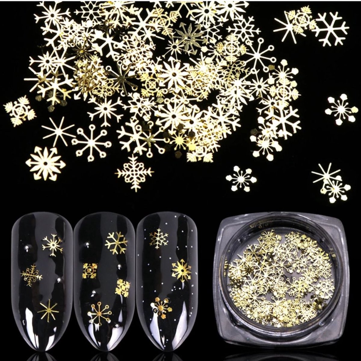 GUAPÀ® Nail Art Nagel decoratie Nagel steentjes Gouden Kerst