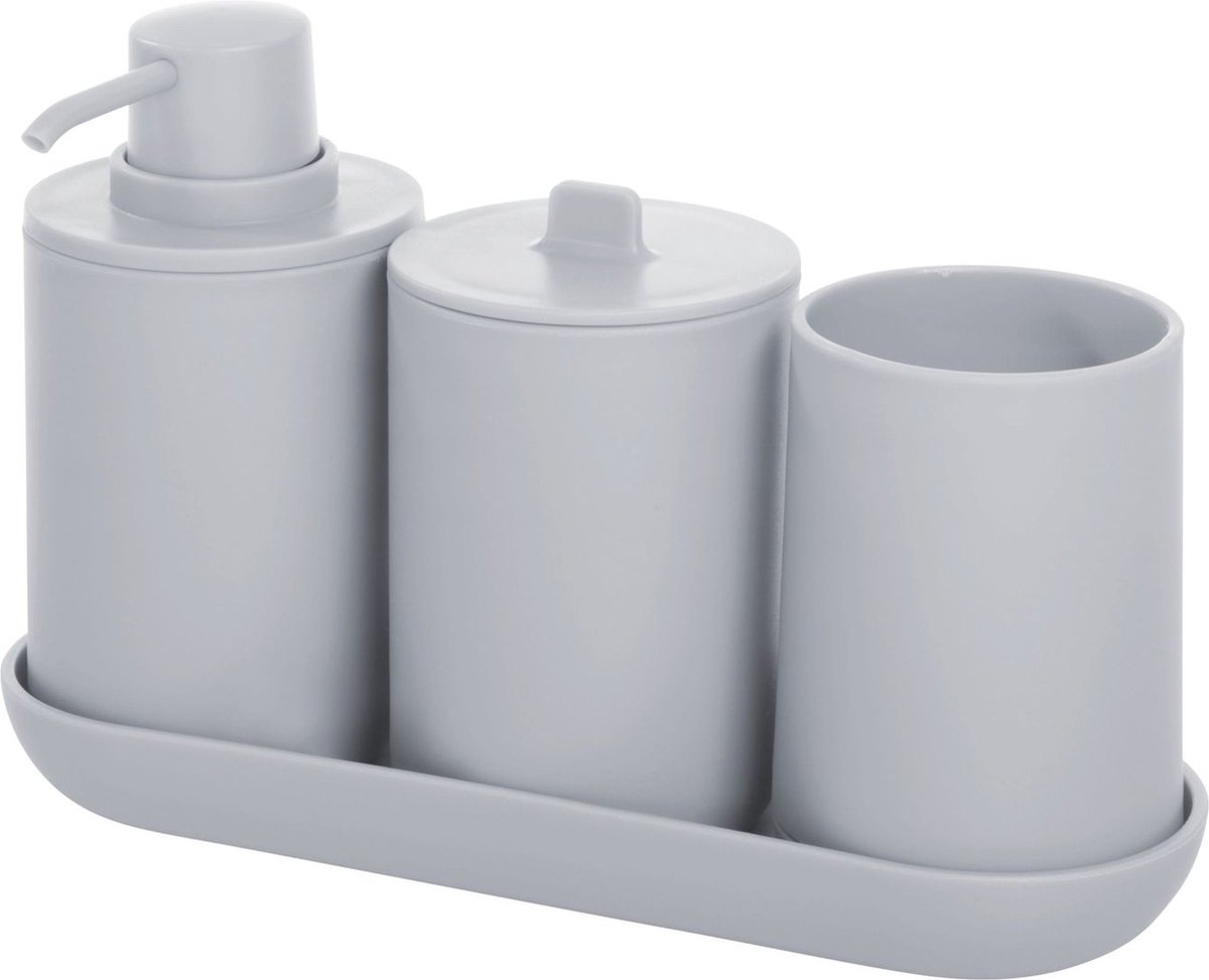iDesign Cade Bath Accessories Set of 4 Pieces bol