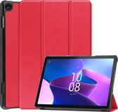 Cazy Lenovo Tab M10 Gen 3 hoes - 10.1 inch - Perfecte pasvorm - Slaap/Wake functie – Diverse kijkhoeken – Rood