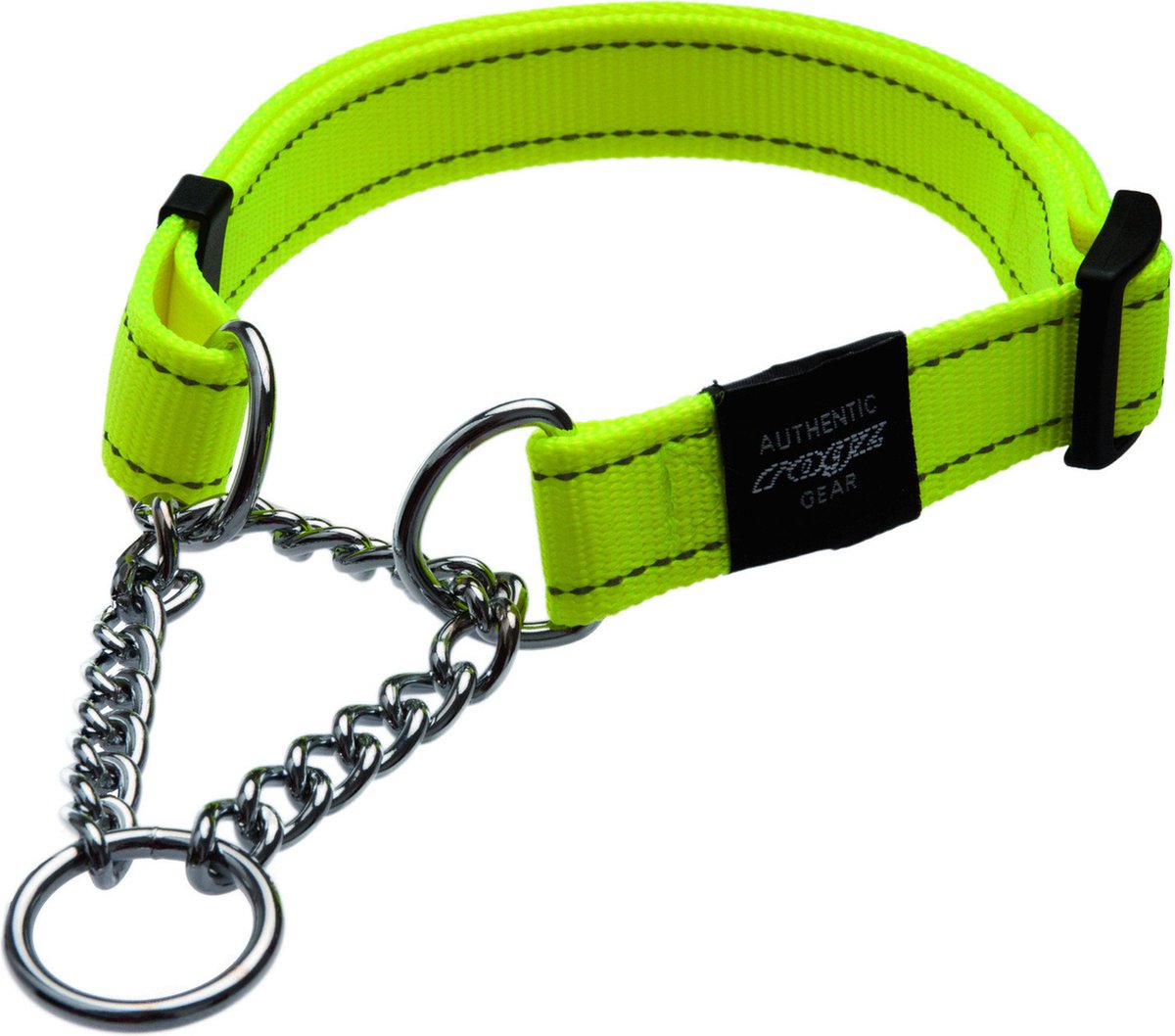 Bol.com Rogz Utility Sliphalsband Ketting Geel - Hondenhalsband - Xl 45-70x2.5 Cm aanbieding