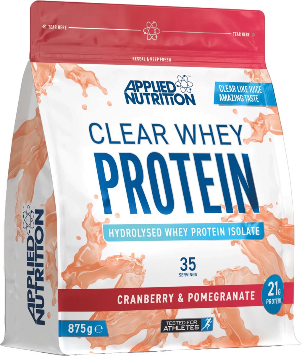 Goedkoopste Applied Nutrition - Clear Whey (Cranberry/Pomegranate - 875 gram) - Eiwitshake - Whey Protein - Eiwitpoeder - Sportvoeding