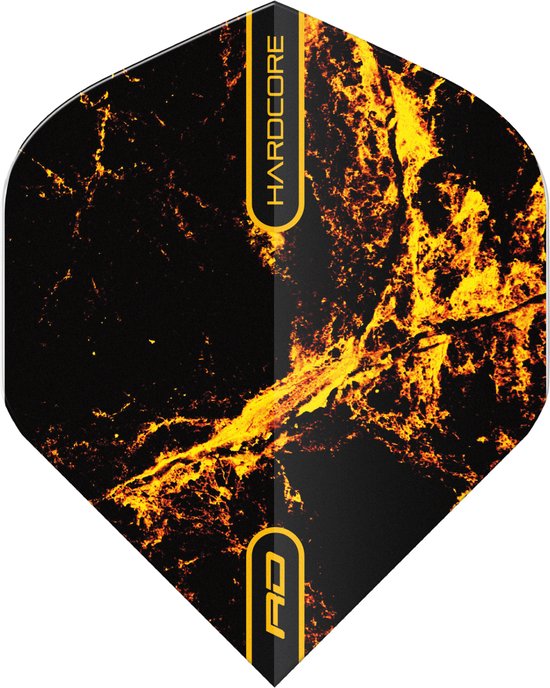 Voli Per Freccette RED DRAGON Hardcore Radical - Extra Spessi 100 Micron, 12 Voli Totali (4 Set), Nero E Arancio - Foto 7