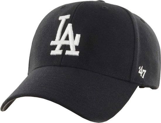47 Brand MLB Los Angeles Dodgers Kids Cap B-RAC12CTP-BKA, voor een jongen, Zwart, Pet, maat: One size