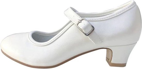 Zeehaven koppeling marmeren Prinsessen schoenen / Spaanse schoenen ivoor wit - maat 40 (binnenmaat 25  cm) bij jurk | bol.com