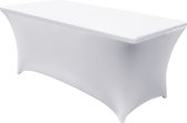 GroenBlauw - Nappe flexible pour table de restauration blanche - 180x75x75cm, spandex, GB371