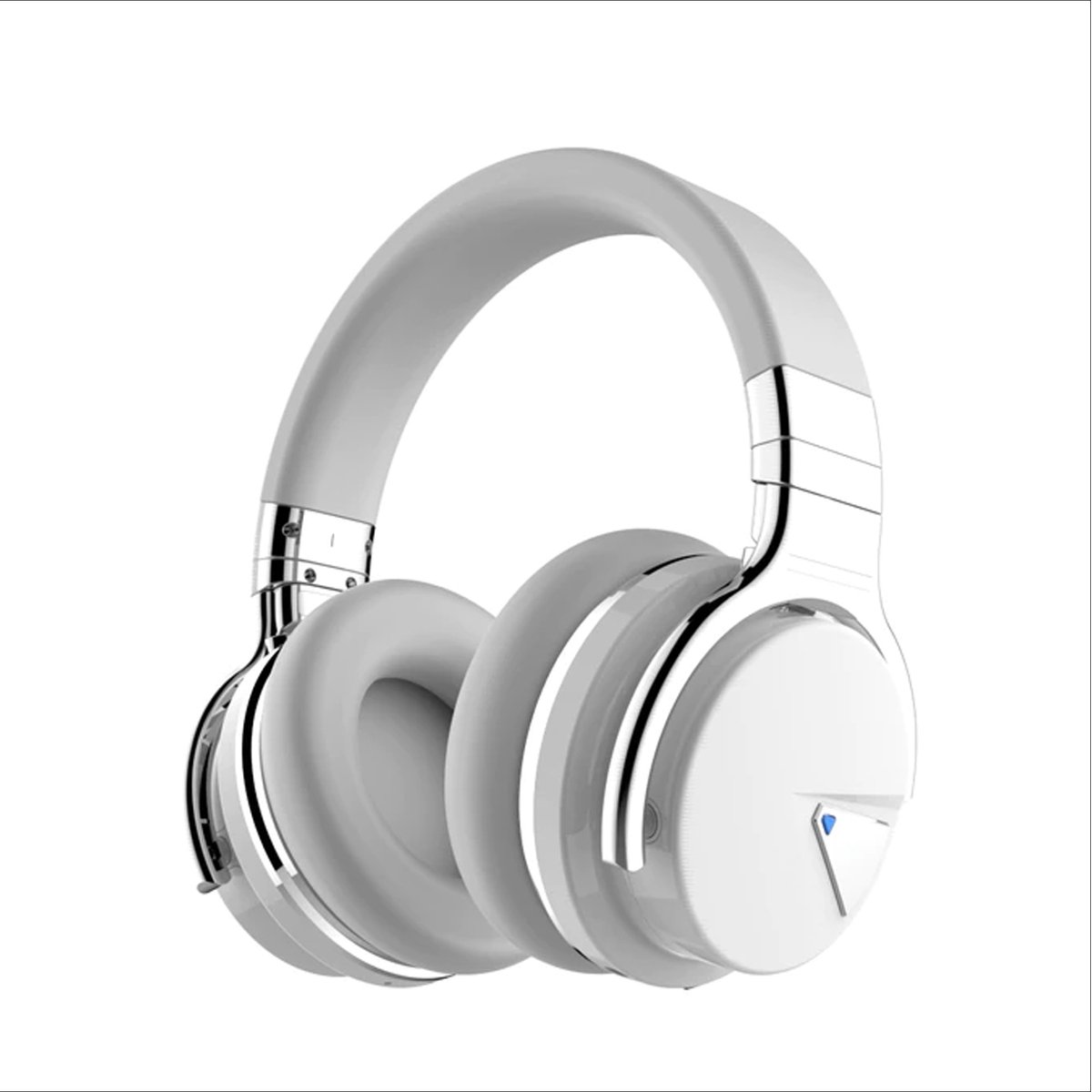 Brandie® - Koptelefoon - Noise Cancelling - Draadloze Headphones - Headset Draadloos - Met Microfoon - Bluetooth - Met Diepe Bas - 600mAh Batterij - 90° Draaibare Oorschelpen - 30 Uur Lang - Wit