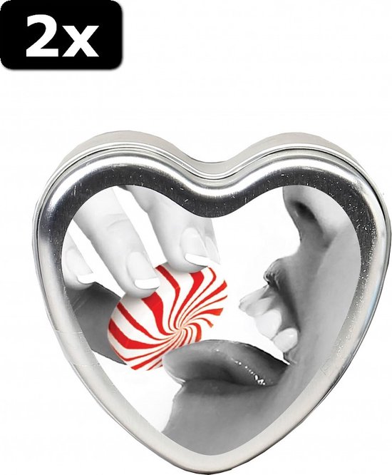 3-in-1 Edible Heart Candle 4oz/113g in Pineapple - The Love Nest