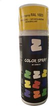 Zinga Color Spray verf - coating - RAL 1023 Geel 400 ml Satijn , toepasbaar op gegalvaniseerde en diverse andere ondergronden