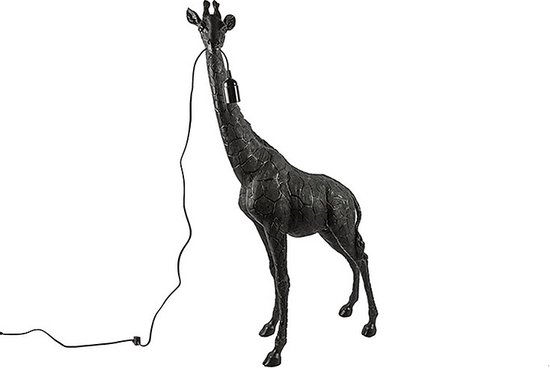 Lampe à poser Girafe XXL - Zwart - Décoration sur pied - E27 - L59B23.5H103 cm