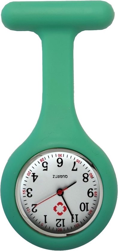 Fako® - Verpleegstershorloge - Zusterhorloge - Verpleegster Horloge - Siliconen Uni - Soft Groen