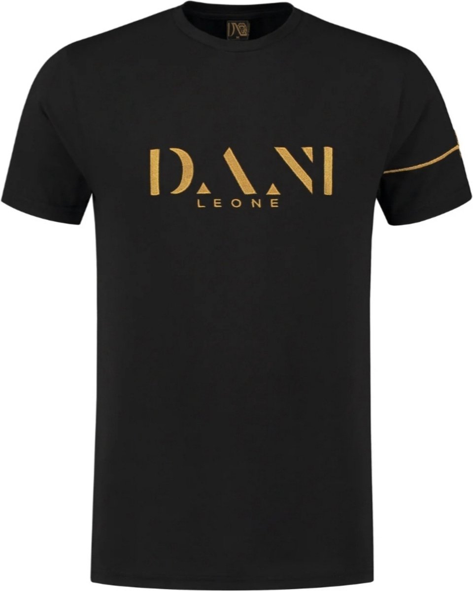 Dani leone t-shirt gold edition (L) black