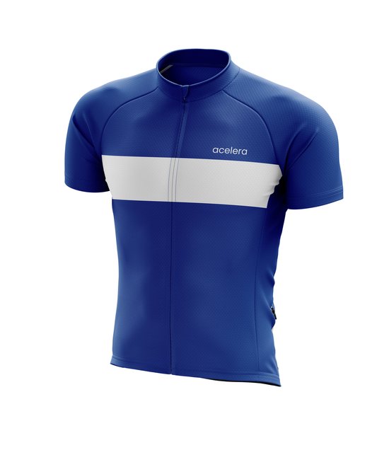 weimostar Korte Mouw Wielertrui Mannen Full Zip Bike Shirt Running Top