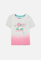 Looney Tunes - Lola Bunny - Girls Never Lose Kinder T-shirt - Kids 134/140 - Grijs/Roze