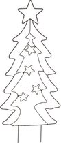 Oneiro’s luxe Tuinsteker Kerstboom - 90 LED - Extra Warm Wit - kerst - kerstboom - feestdagen - winter - verlichting - binnen - buiten - sfeer
