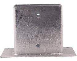 Paalhouder op plaat 121 mm