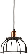 Hanglamp zwart Ø23x19cm voor 1x E27 (led)lamp