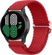 YONO Nylon Stretch Band 20mm - Bracelets de Bracelets de montres adaptés pour Samsung Galaxy Watch 5 / Pro / 4 / 3 / Active 2 - Garmin Approach / Forerunner / Venu 2 Plus / SQ / Vivomove - Polar Ignite / Unite - Rouge