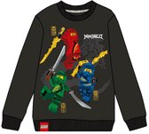 Lego Ninjago Sweatshirt Zwart Katoen Maat 98