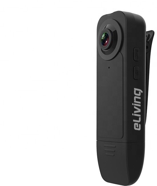 Mini-lichaamscamera, A22 1080P HD Infrarood Nachtzicht Mini Camera met LED Scherm Kleine Camcorder 180 ° Angel Bodycam Politie Cam Bike Camera voor wetshandhaving, levering (Size : Only Camera, Colo