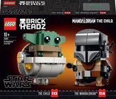 Bol.com LEGO BrickHeadz Star Wars De Mandalorian & Baby Yoda - 75317 aanbieding